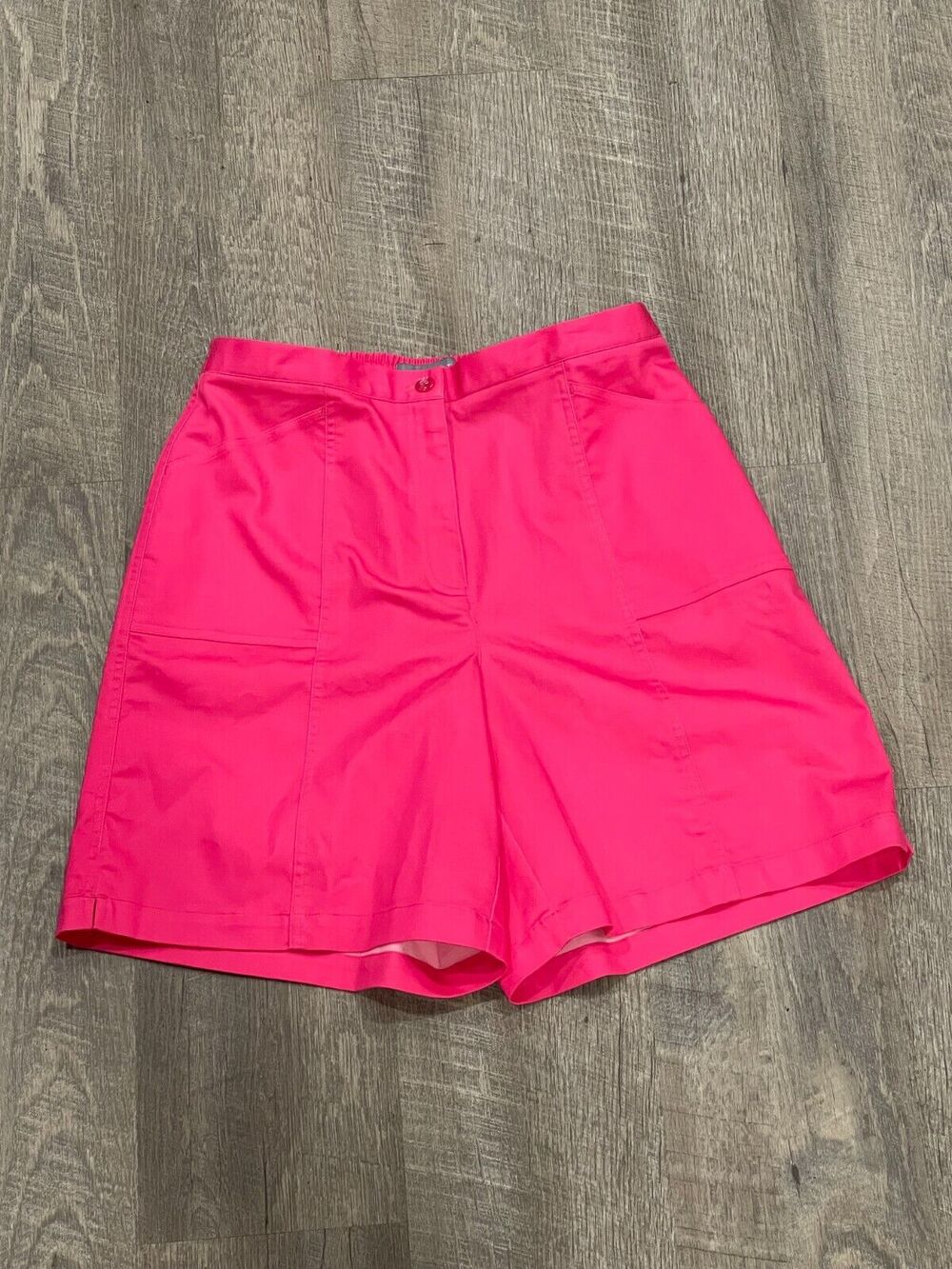 VTG Koret French Riviera 80's Hibiscus Fuschia Shorts NWT Size 10